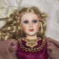 Franklin Heirloom Porcelain Doll by Maryse Nicole Limited Edition No A1645 Vtg