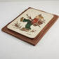 Vintage Boy Girl Chalk Ware Wall Plaques Modern Art Co 1966