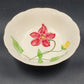 Stetson Pottery Joy Serving Bowl 9" x 2.25" Hand Painted Red Yellow Floral