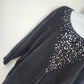 Apt. 9 Women's XL Black Sequin Embellished Button Front Long Cardigan Sweater