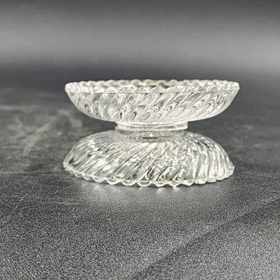 2 Cast Lead Crystal Babiche Candle Cup 3" Chandelier Light Lamp Parts