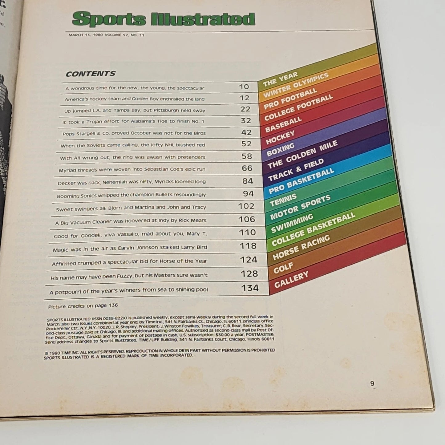Sports Illustrated Year in Sport 1979 Special Issue Vintage Magazine Mar 13 1980