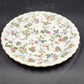 Andrea by Sadek Cake Platter Corona Floral Gold Trim Scalloped Edge 10.5"