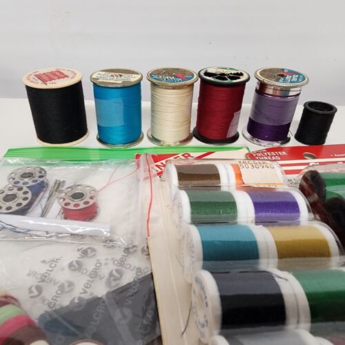 Lot Sewing Notions Thread Bond Needles Tape Button Magic Bias Cord Glue Pin Cush