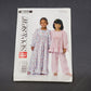 Butterick See & Sew B6402 Sewing Pattern 2016 Uncut Girls Pajamas Nightgown Sz A