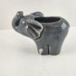 5 Small Elephant Various Figurines Red Stone Pewter Brass Precious Moments Vase