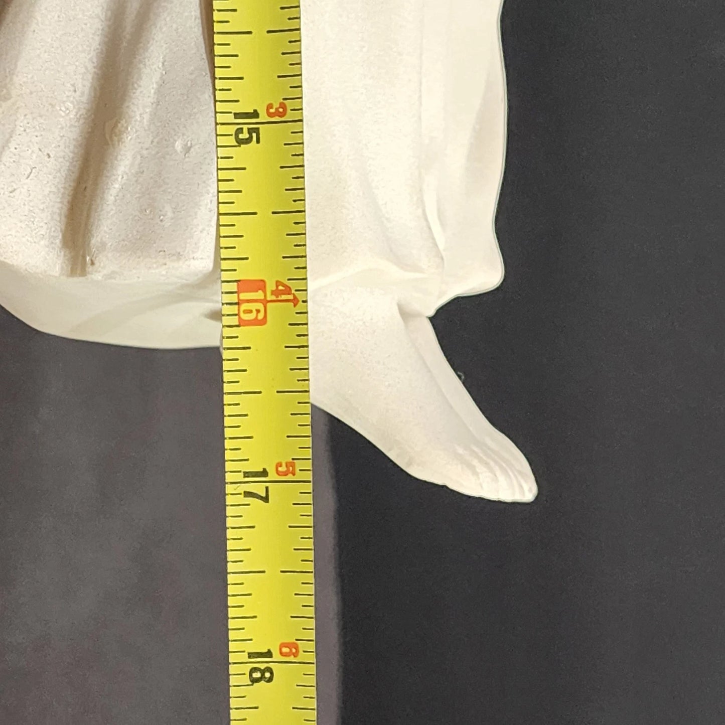 White Resin Angel Shelf Sitter Statue Indoor Outdoor Garden Decor