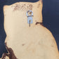 Owl Wall Plaque Decor Brown Cream Faux Wood Textured Foam Resin 7.5" 1970 Nature