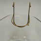 Tri-Top Chip Dip Serving Bowl Set Clear Glass Metal Bracket Indiana Glass Modern
