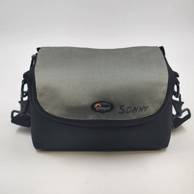 Lowepro D-Res 50AW Camera Belt Bag Black/Gray 9x5x6" w/ Strap & Rain Hood