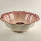 RS Prussia Large Serving Bowl Pink Countess Potocka Image Gold Beaded Lip Crazed