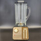 Waring Custom 1209 Blender 14-Speed Auto Timer Clover Leaf Clear Glass Jar PROP