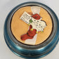 Betty Lou Blue Musical Powder Puff Vanity Make Up Box 5.5" Jack Connie New York