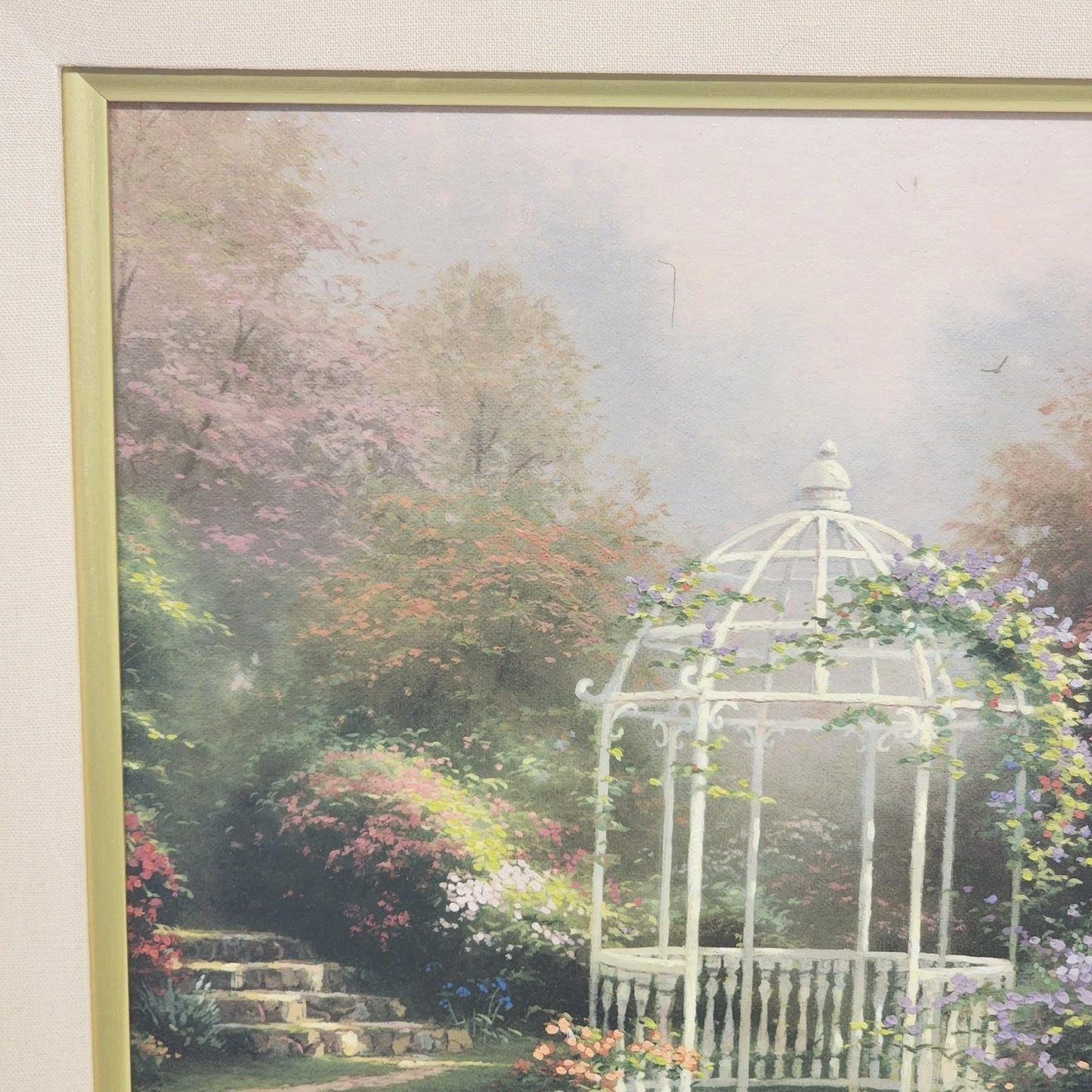 Thomas Kinkade Lilac Gazebo Limited Edit Canvas 12x16 Hand Highlighted 259/2950