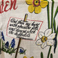 Wert by Hand Linen Tea Hand Towel Spring Garden Poem Wordsworth 30 x 17" England