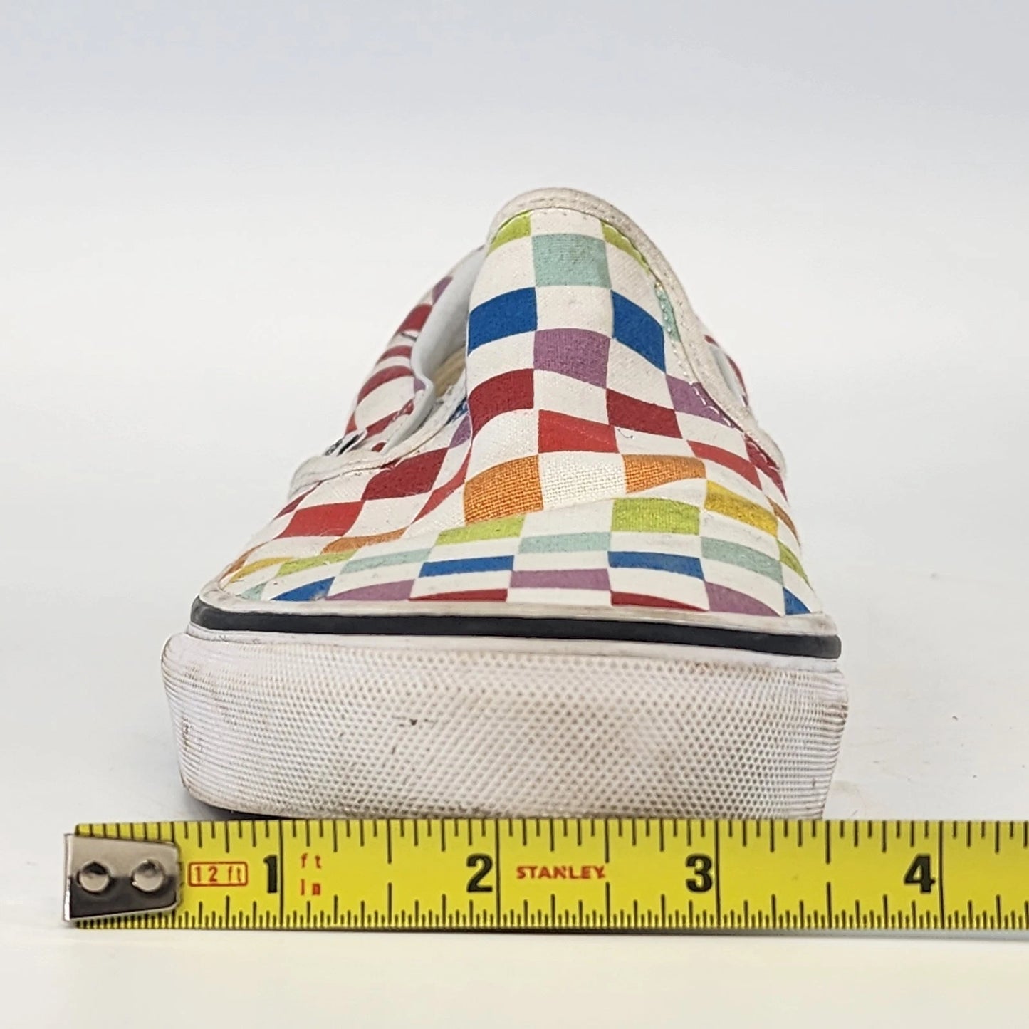 Vans Rainbow Checkerboard Slip-On Sneakers M5.5 W7 Classic