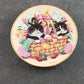 Kalendar Kitties Mini 3.5" Decorator Plates by Barbara Higgins-Bond Choose Month