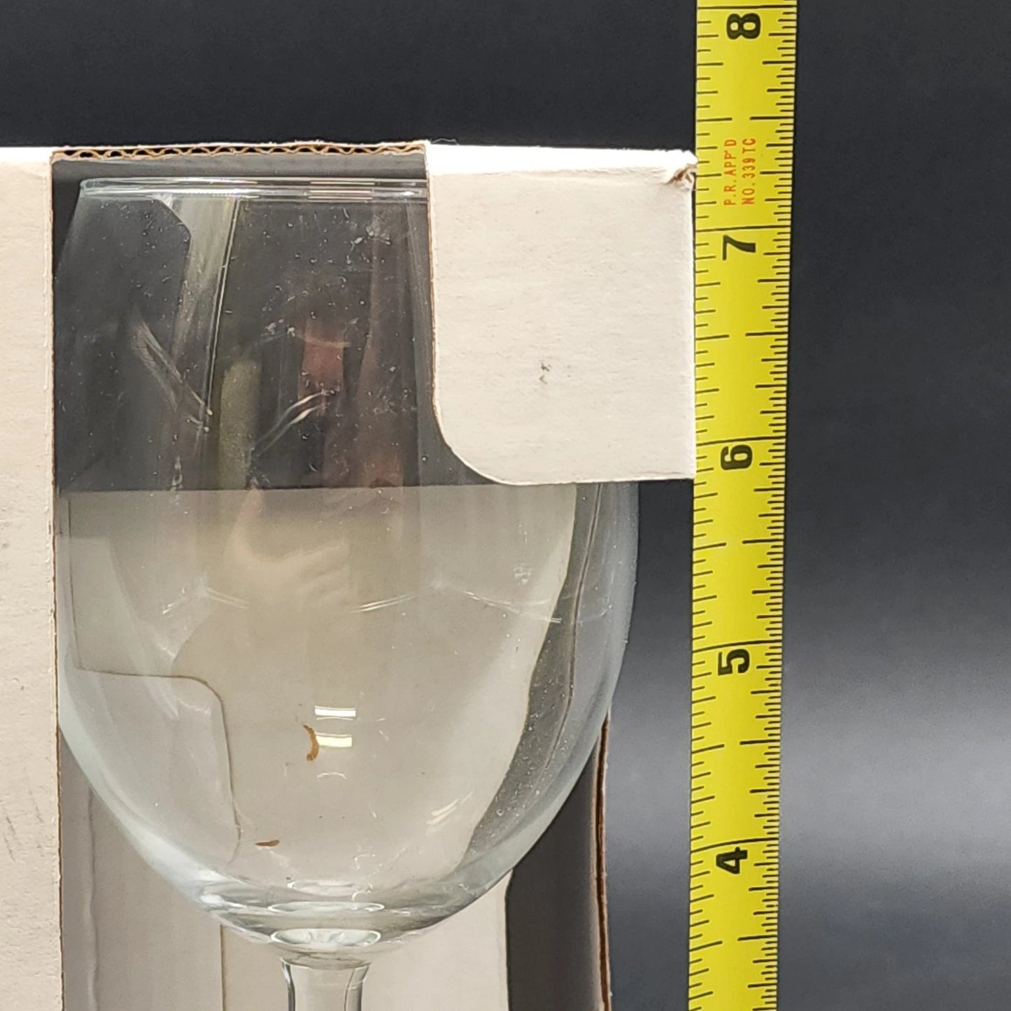 6 Ikea Svalka Wine Clear Glasses 10 oz Asa Gray Design Classic Drinkware Boxed