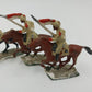 Set of 4 SAE Riding A Horse Lead Toys Troops Soldiers Figures Painted 1.75"x1"