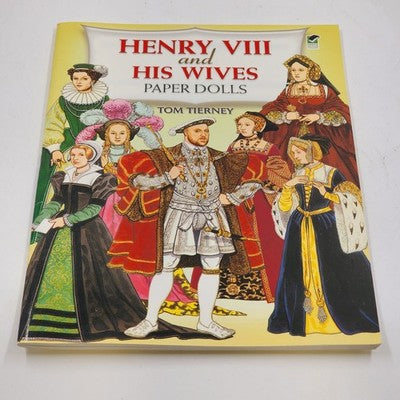 Henry VIII and His Wives Paper Dolls By Tom Tierney Original Vtg 1999 Uncut