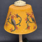 Reverse Painted Lamp Cast Iron Parrot Tropical Glass Shade Vintage Electric