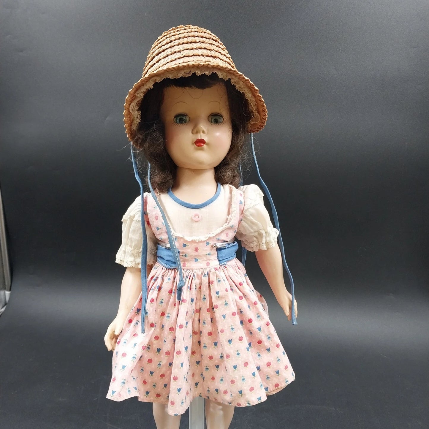 American Character Sweet Sue Doll 18" Head Turns Walking Mechanism 1950's Vtg