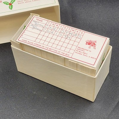 Christmas Trivia Card Game History by Tis the Season 1800 Questions USA 1996