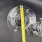 Set of 2 Heavy Crystal Glass Candle Holders Bobeche Pedestal Pendalogues Accents