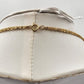Gold Tone Figaro Chain with Charm Stars Two Strand Subtle Refined Necklace 12"