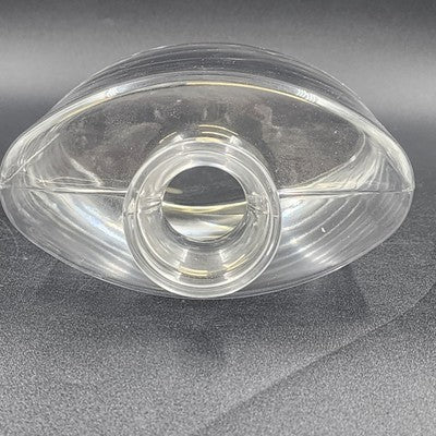 Waterford Clear Glass Oval Liquor Decanter with Stopper Spirit Barware 6"x3"x9"h