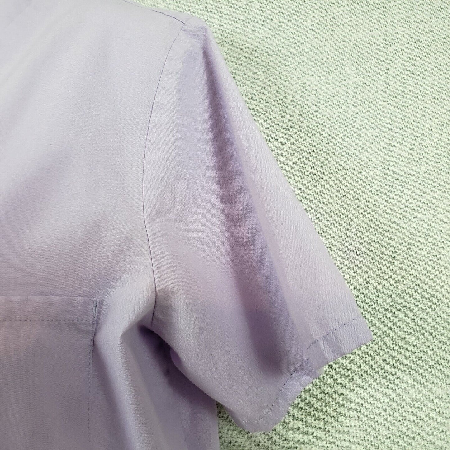 SB Scrubs Womens Lavender Scrub Top Small V Neck 3 Pocket Uniform