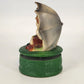 Boy Girl Umbrella Figurine Music Box Rotates Hummel-Style LARA'S THEME Vintage