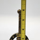 Horseshoe Screw-Down Nutcracker Gold Tone Metal T-Handle Tabletop 3.5" Patina