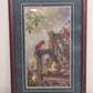 Sweethearts Print with Red Cardinal Bird & Rose Flower by Gregory Clair 20"x29"