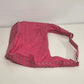 Pink Leather Hobo Bag Studded Hand Shoulder Purse Silver Studs Slouchy 12" Vtg