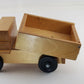 Handmade Natural Wooden Dump Truck 14" Maple Toy with Swinging Tailgate 3" Wheel