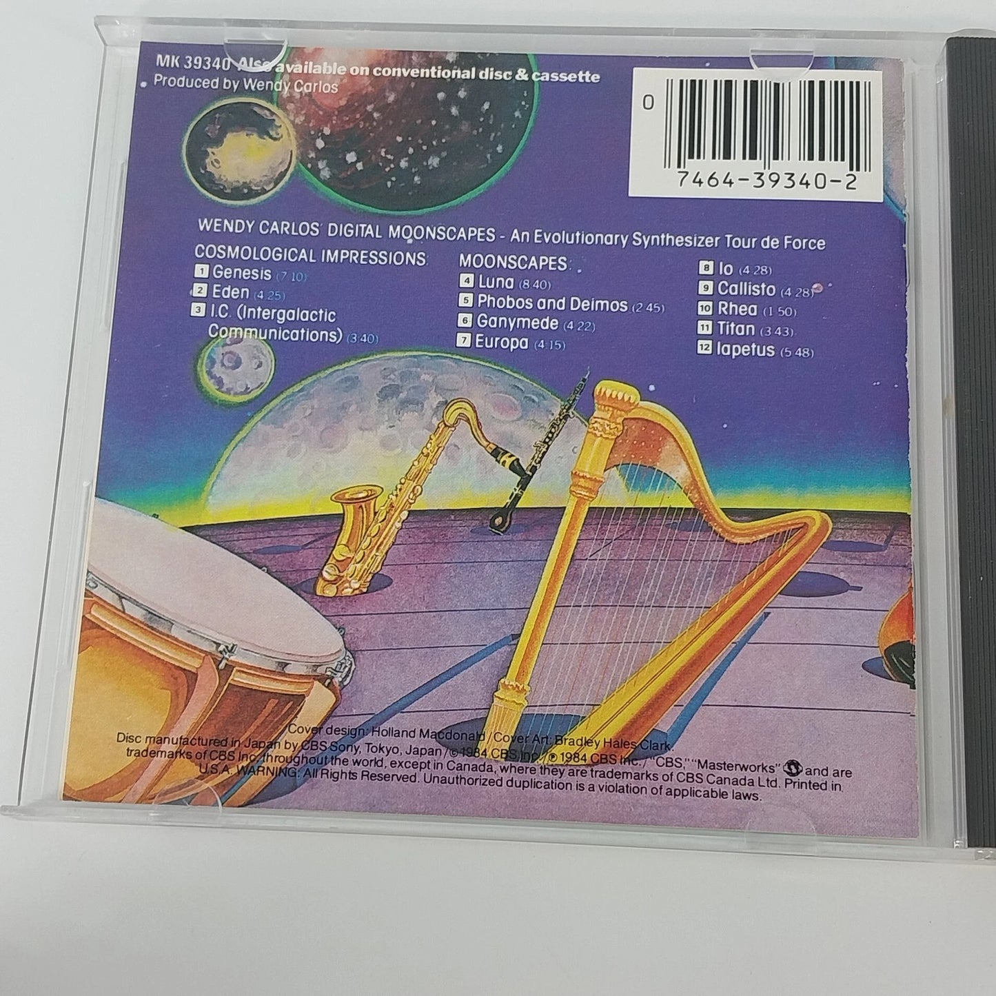 Wendy Carlos Digital Moonscapes CD CBS Masterworks Japan Electronic Ambient