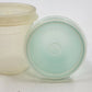Tupperware Small Round Storage Containers with Lids Aqua & Clear Set 2 Vintage