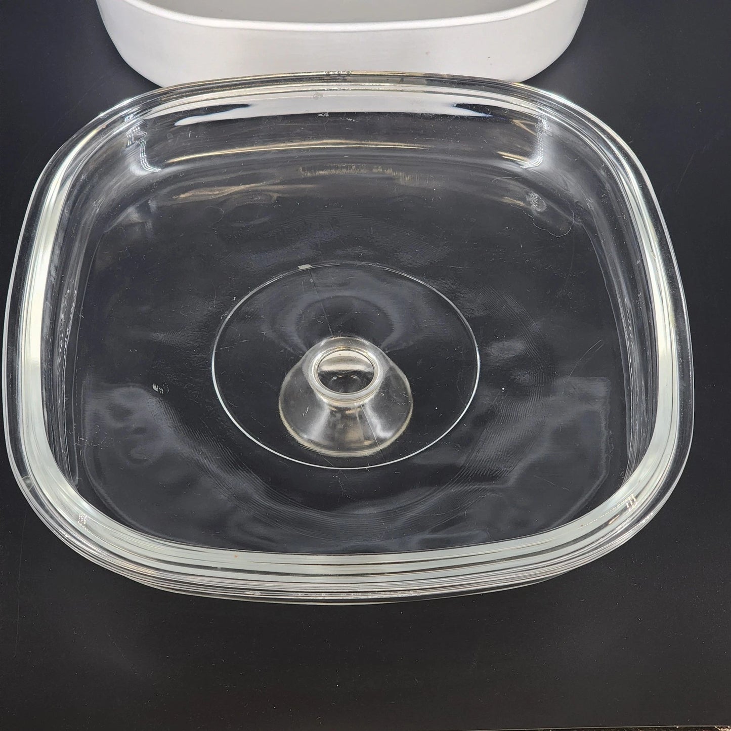 CorningWare MW-A-10 Microwave Browning Dish Skillet 10" with Pyrex A12C Lid Vtg