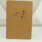 Gold Tone Shovel & Gold Tone Fishing Fish Hook Brooch Lapel Pins Tie Tack Vtg