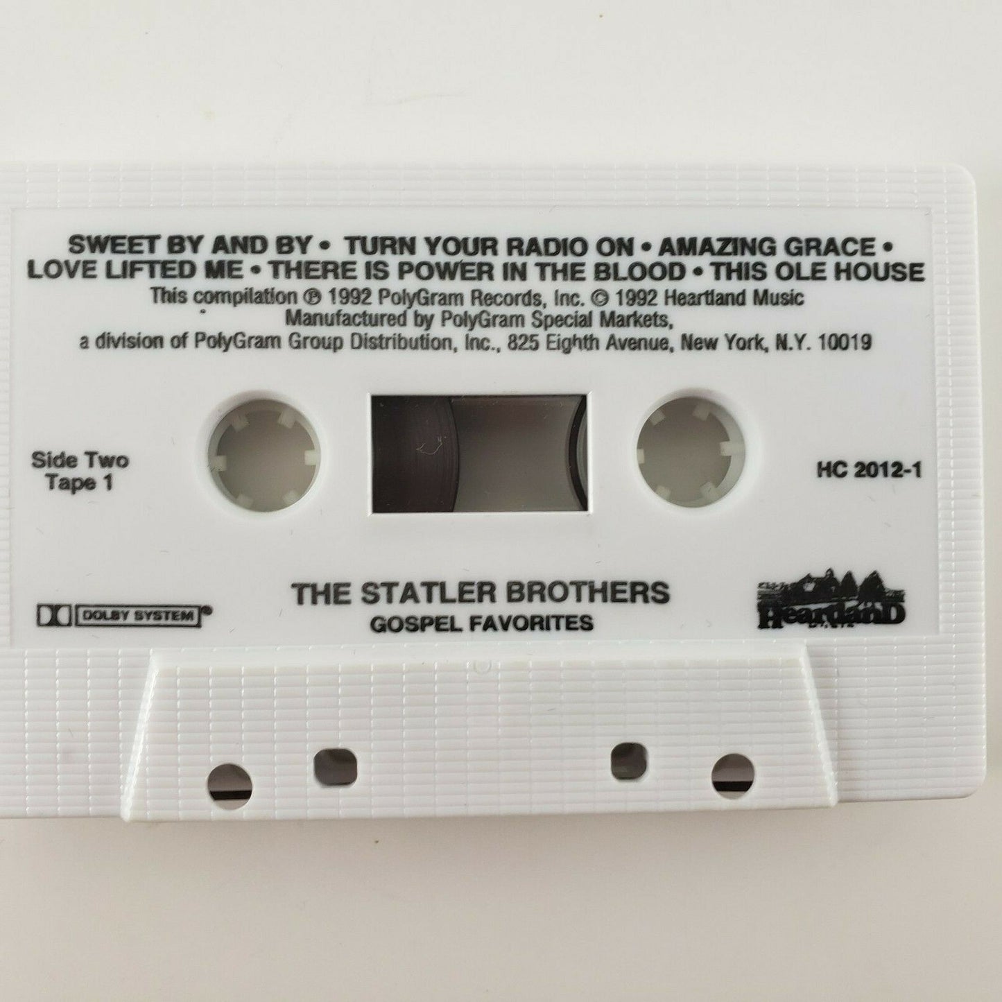 Gospel Favorites by The Statler Brothers 1992 Tape 1 Cassette Rock of Ages More