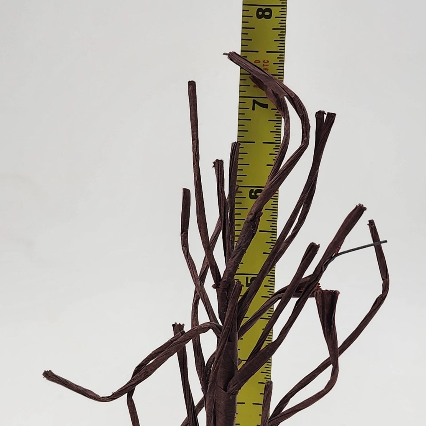 7 pc Christmas Village Trees Lot White Frosted & Bare Branch 5" Lemax Dept 56