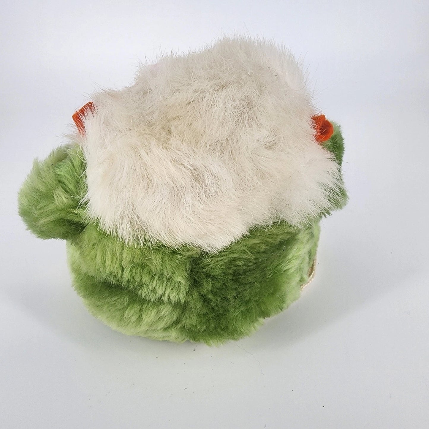 Intrigue Hanging Monkey Plush Green 6" Tall Hook & Loop Hands Korea Vintage 1980