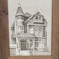 Victorian House by Martin Tang Computer Print San Francisco Brown Pine Frame