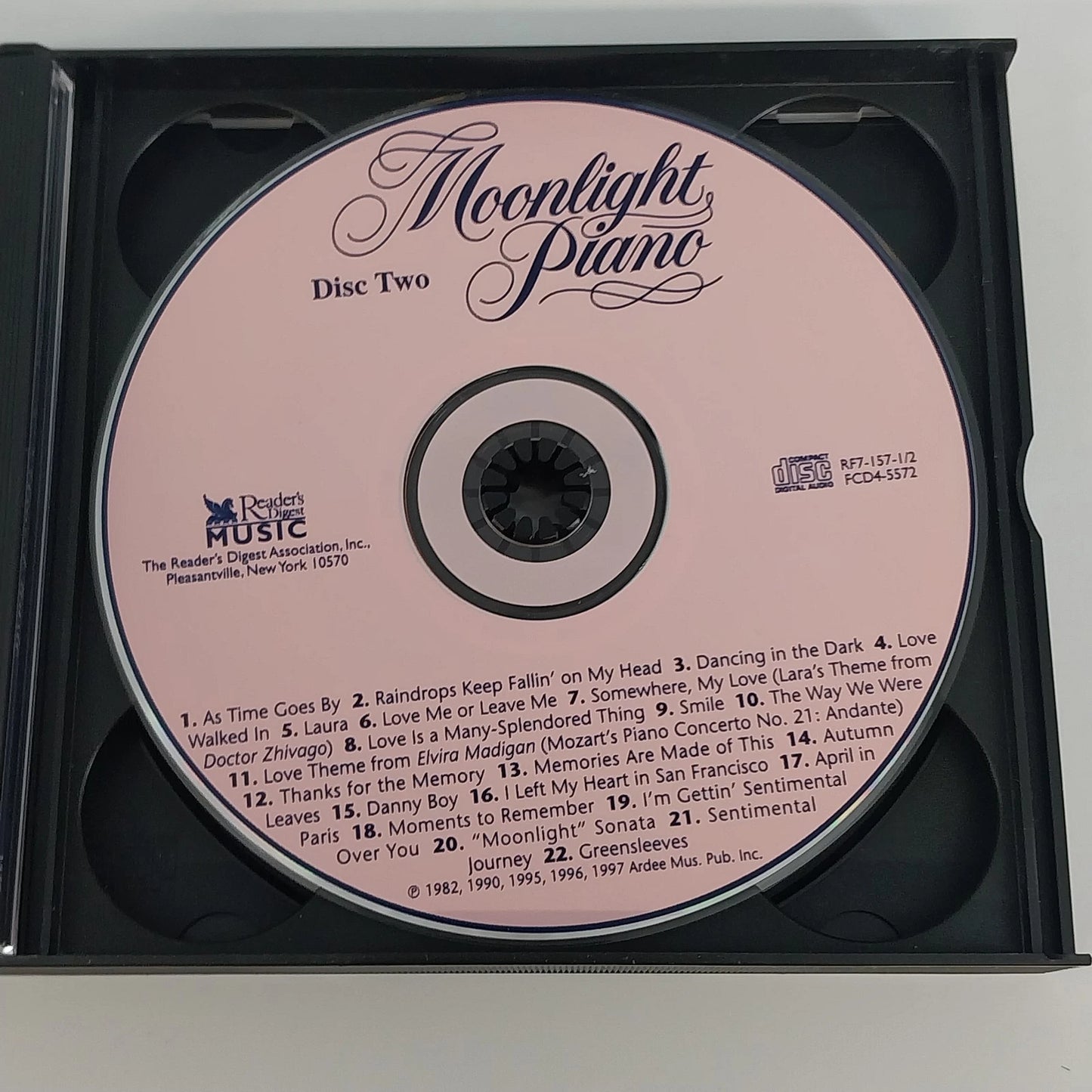 Reader's Digest Moonlight Piano 4 CD Set Easy Listening Instrumental Collection