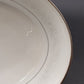 Noritake Cumberland Oval Vegetable Bowl 9.75" White Flowers Platinum Trim Japan