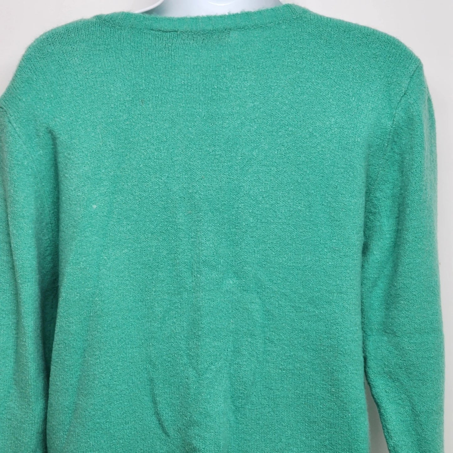 Life Energy Intelligence Teal V Neck Sweater XL Soft Knit