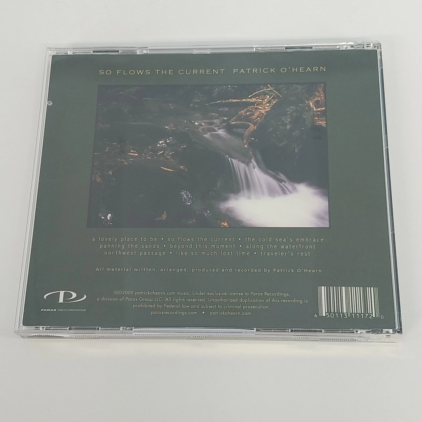 Patrick O'Hearn So Flows The Current CD 2000 Paras Ambient New Age Instrumental