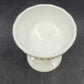 Westmoreland Milk Glass Covered Candy Dish Roses & Bows Paneled Grape 7”