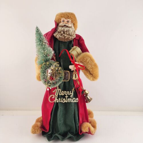Santa Claus Paper Mache JC Penney Home Collection Nutcracker 13" Tall w Presents